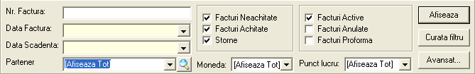 pcFact - Filtru Facturi