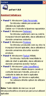 pcFact - Program de gestiune/tiparire facturi - Asistent